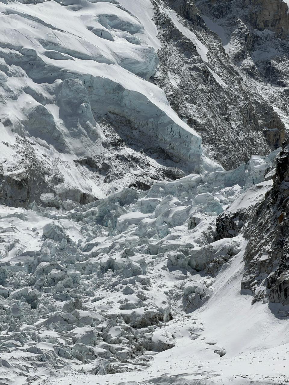 Indian climber, Sherpa guide injured as serac collapses on Khumbu Icefall route
